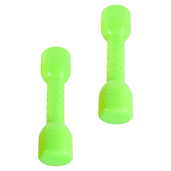 Plastic Dumbbells Green ABS Kids Fitness Gym Kindergarten Toys Exercise Dumbbells Gifts Small Children Plastic Barbells Barbells