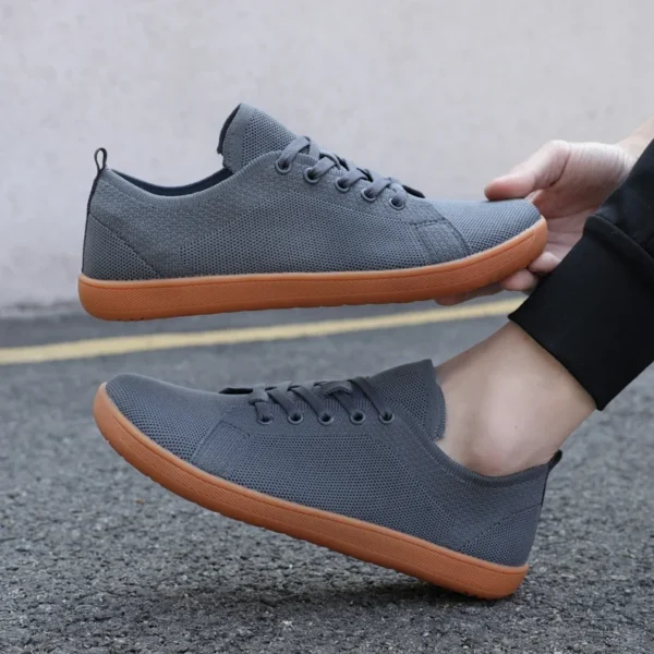 Men's Minimalist Barefoot Sneakers Wide Fit Zero Drop Sole Optimal Relaxation Men's Cross Trainer Barefoot Shoes Sneakers - Image 2