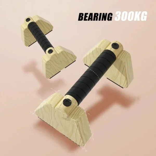 Push Up Russian Stand Wooden Single and Parallel Bars Inverted Stand Practice Solid Wood Strength Training Equipment - Image 5