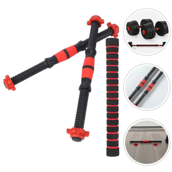40cm Dumbbell Rod Solid Steel Weight Lifting Spinlock Dumbbell Bars With Connector Gym Home Fitness Workout Barbells Handles - Image 4