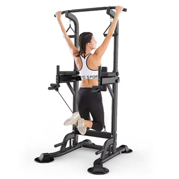 Factory Wholesale Multi-functional Power Tower Pull up Bar Dip Station Set for Indoor Home Gym Workout - Image 5