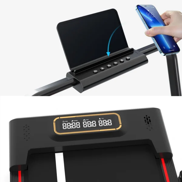Hot Selling Silent Running Machine Electric Folding Treadmill with LED Display Easy-to-Operate Walking Pad for Home Gym Use - Image 6