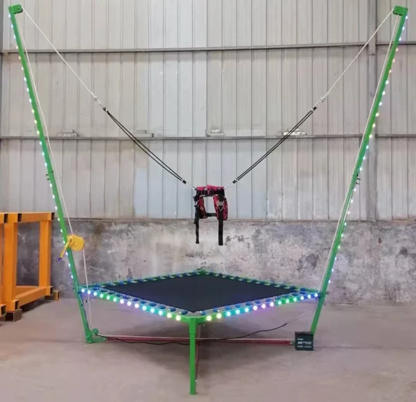 Single Seat Mini Bungee Jumping Trampoline Electric Indoor Amusement Equipment for Kids Carnival Ride on Sale - Image 5