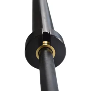 Chrome Power Lifting Barbel Weightlifting Chrome Bearing Barbell Bar 1.5 1.8 2.2m Black Competition Steel Barbell for Home Gym
