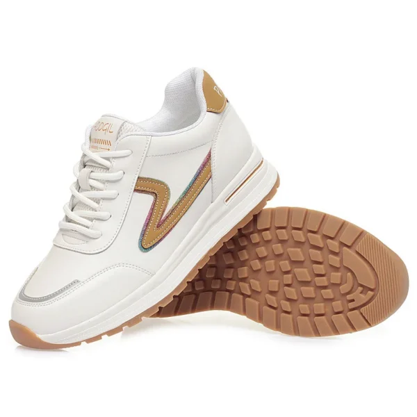 Spring Round Head Deep Mouth Sneakers Women Light Versatile Breathable Cross Casual White Shoes Forrest Tennis Sneaker - Image 5