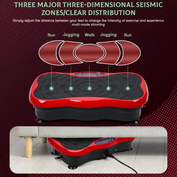 Vibrating Plate Machine, Power Waver Vibration Plate Exercise Machine for Lymphatic Drainage, Whole Body Vibration Plate Machine - Image 5