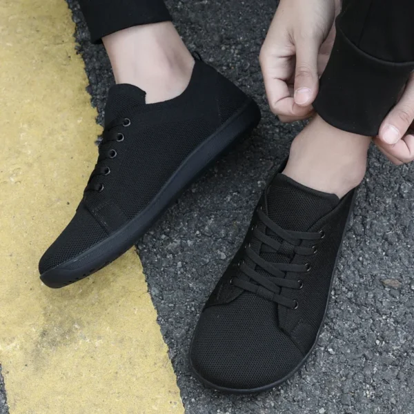 Men's Minimalist Barefoot Sneakers Wide Fit Zero Drop Sole Optimal Relaxation Men's Cross Trainer Barefoot Shoes Sneakers - Image 3