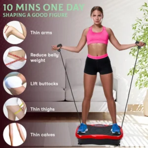 Power Waver Vibration Plate Exercise Machine, Vibrating Plate Machine for Lymphatic Drainage, Whole Body Vibration Plate Machine