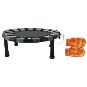 Min Trampoline Compact Toy for Children Metal Frame for Kids Adults Stool Folding for Indoor Outdoor Exercise Workout Play Yard