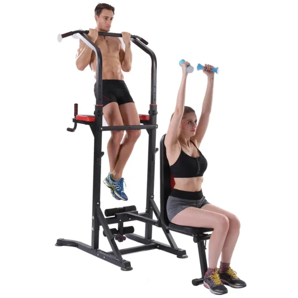 Home Gym Strength Training Workout Equipment Multifunctional Push Up Dip Station Pull Up Bar Power Tower Dip Station - Image 6