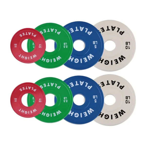 2PCS Change Weight Plates 1.25LB 2.5LB 5LB 10LB Fractional Plate Bumper Plates for Weight Lifting Steel Insert Strength Training
