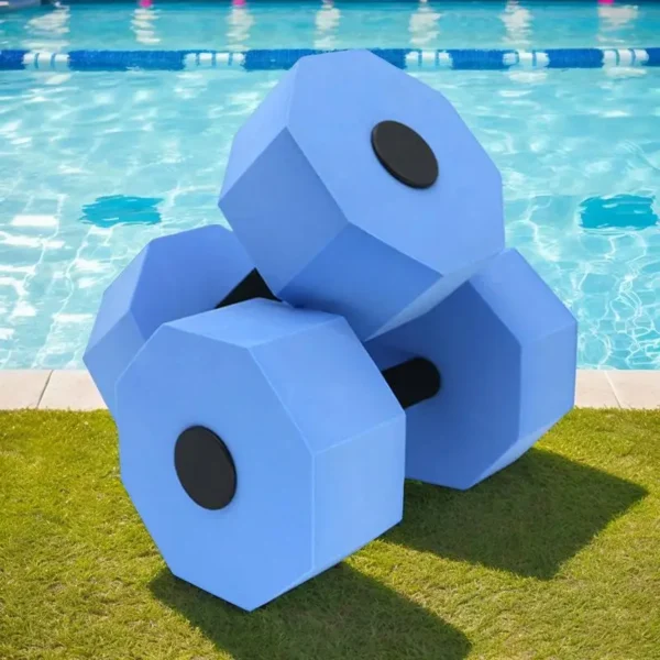 Water Weights 1 Pair Water Aquatic Pool Exercise Dumbbells High-Density Training Exercise Barbells Core Aerobics Equipment For - Image 2